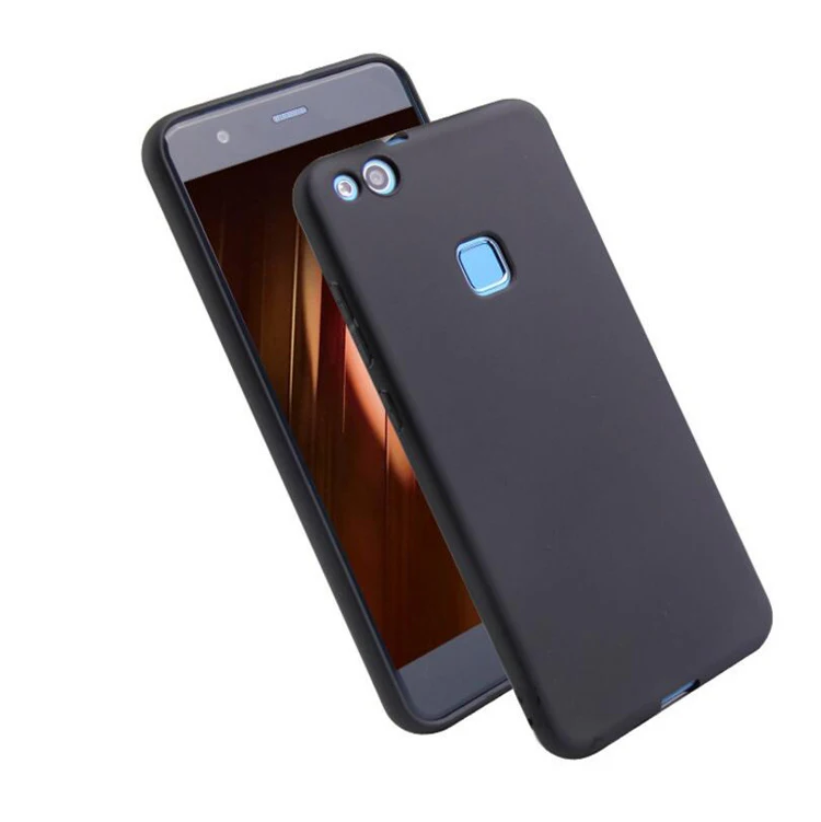 Силиконовый мягкий ТПУ чехол для Huawei P10lite матовый однотонный ярких цветов huawei P10