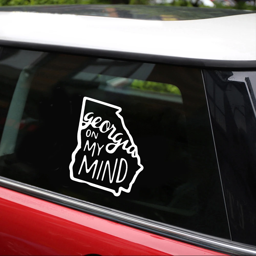 Джорджия на мой взгляд автомобильная наклейка и Доберман украшение автомобиля