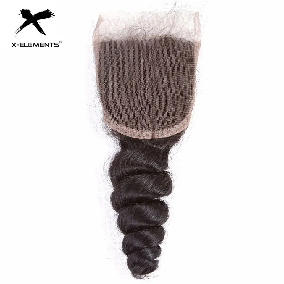 X Elements Hair 100% перуанские человеческие волосы 3 пучка с закрытием свободные