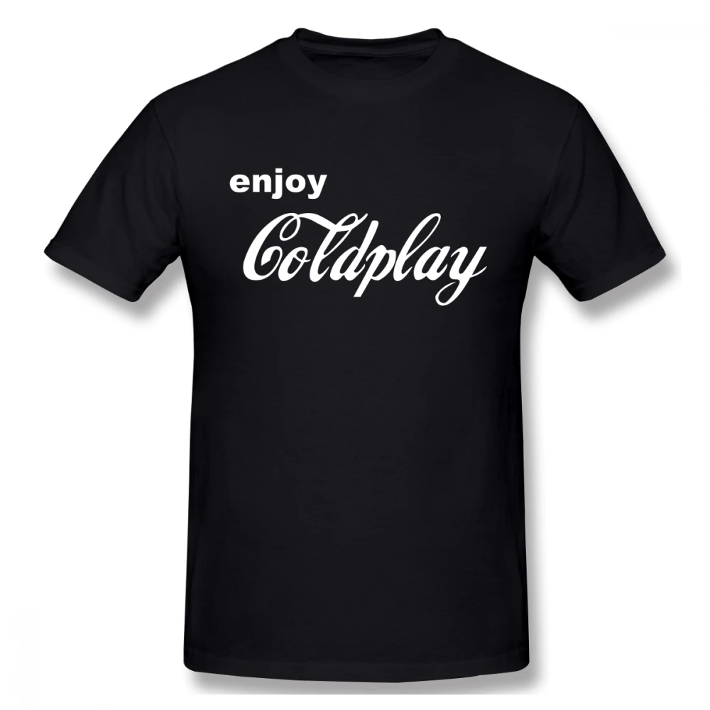 Футболка Enjoy Coldplay Rock Band для мужчин футболка большого размера 5XL пар|Мужские