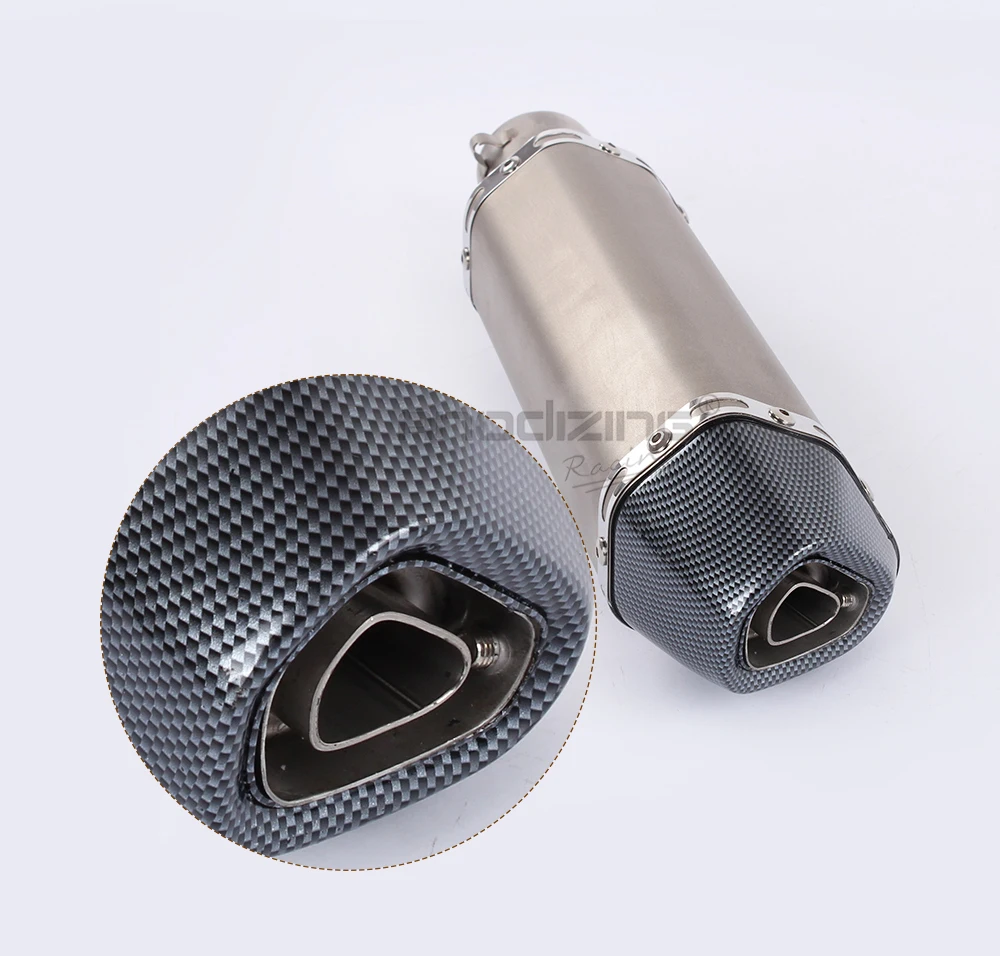 Универсальный мотоцикл грязи велосипед akrapovic выхлоп escape модифицированный скутер akrapovic выхлопная муфта подходит для большинства мотоциклов ATV