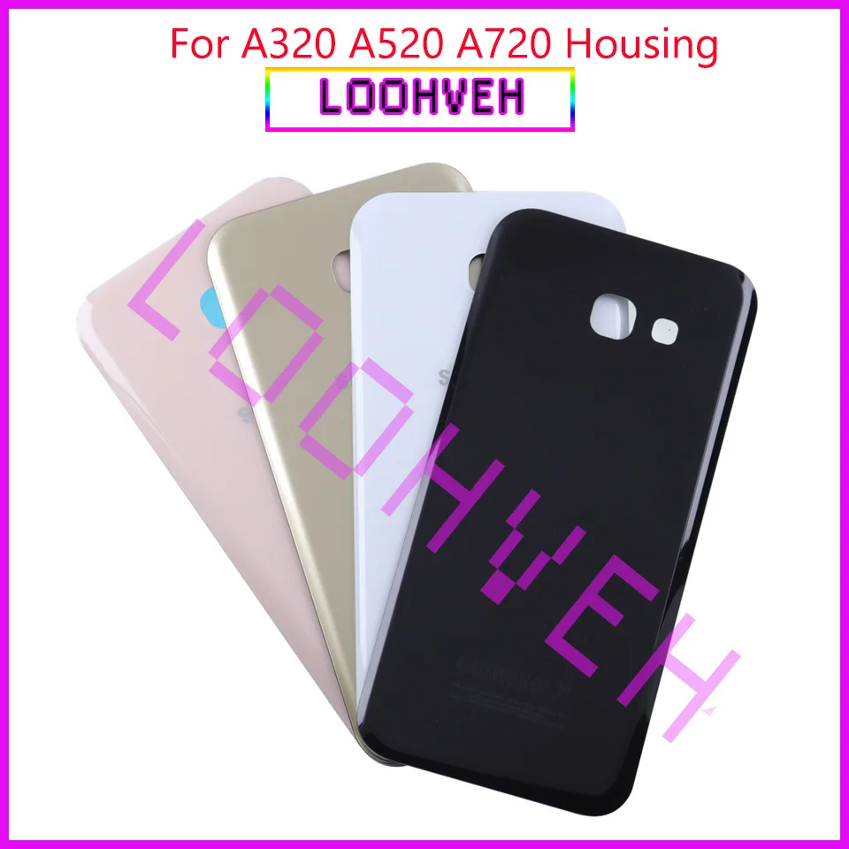 A320 A520 A720 Батарея Стекло сменная Крышка для samsung Galaxy A3 A5 A7 задняя Корпус дверь с клеем