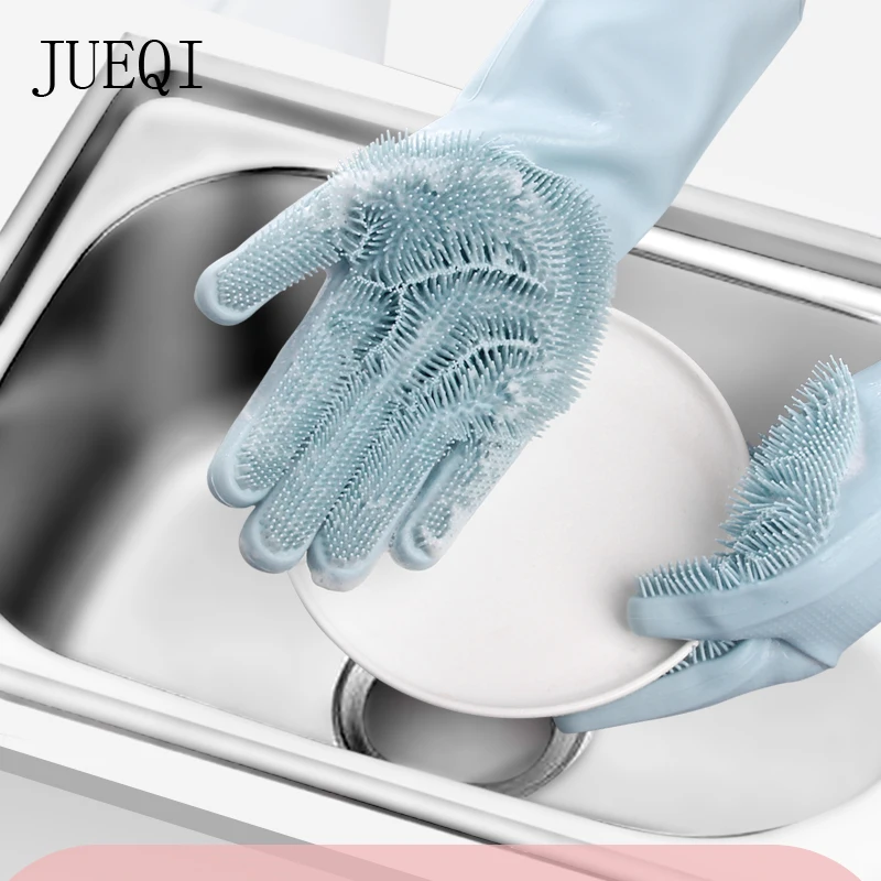 

2019 the new Silicone Dish Washing Gloves Kitchen Accessories Dishwashing Glove Household Tools for Cleaning Car Pet Brush