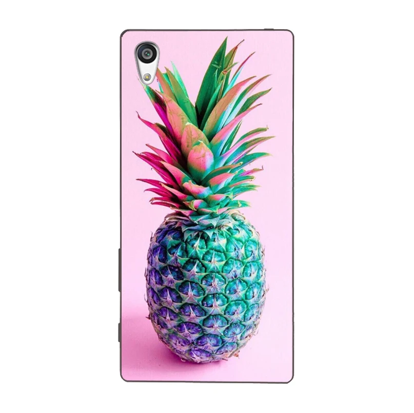 Летние фрукты ананас fundas Капа ТПУ мягкий чехол Обложка для sony Xperia Z Z1 Z2 Z3 Z4 Z5