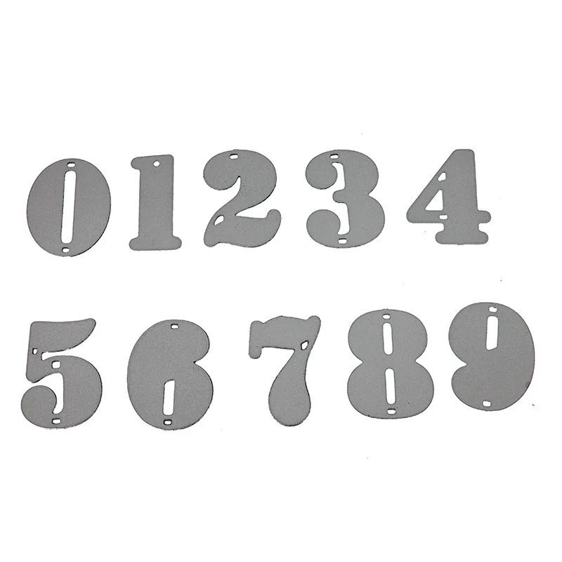 Металлические штампы с цифрами металлические для скрапбукинга тиснение папка