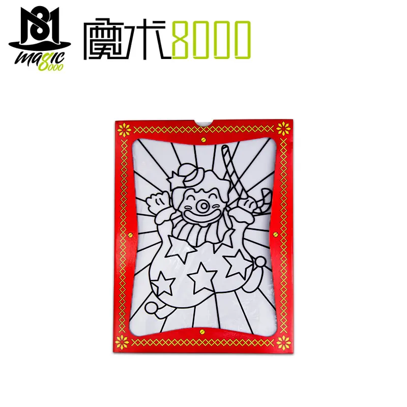 Большие меняющиеся цвета клоуна карты Волшебные трюки игрушки для детей крупным