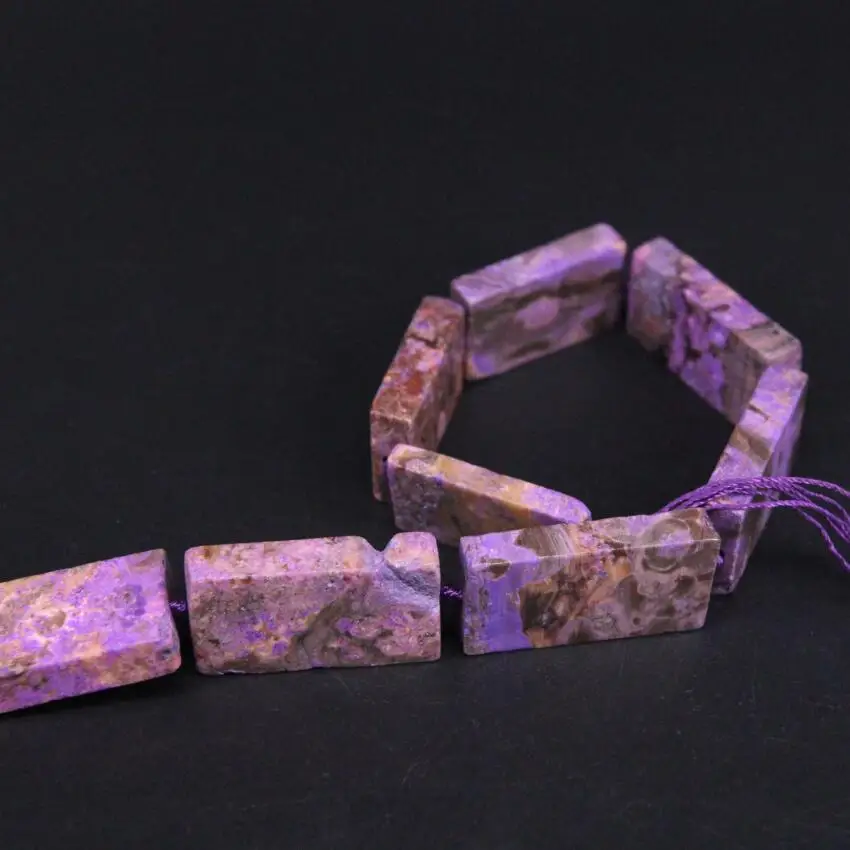 15 5 &quotнитка естественных фиолетовых морских яд в центр просверленные