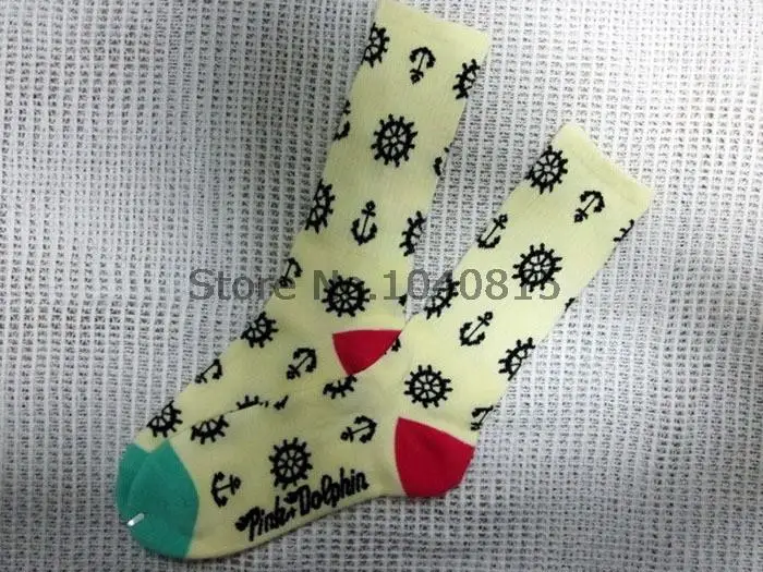 Free Shipping Cotton Stockings for Men Sport Skate Soks Long Dolphin Socks Women WZ025 | Обувь