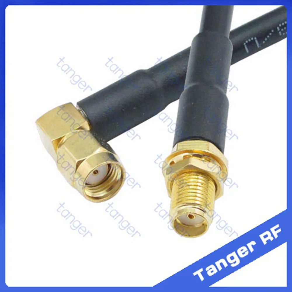 Женский коаксиальный кабель 20 дюймов 50 см|angle connector|l connectorangled cables |