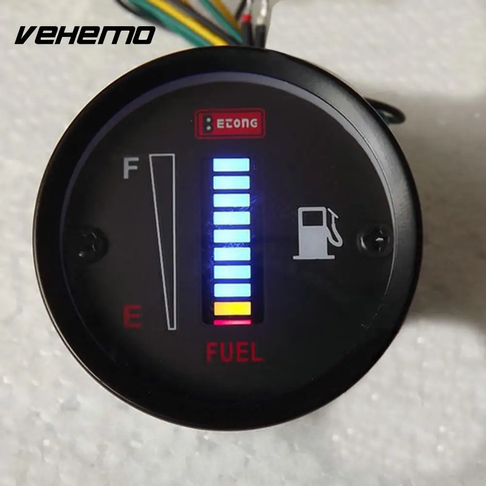 Автомобильный измеритель топлива Vehemo универсальный ЖК дисплей 2 дюйма 52 мм 12 В|gauge