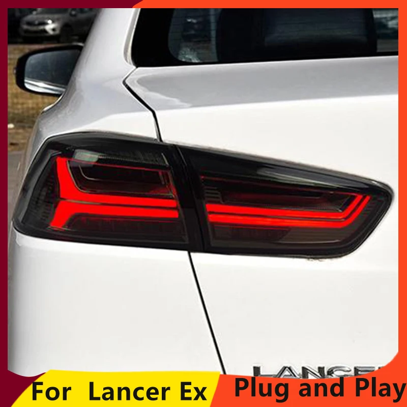 KOWELL автомобильный Стайлинг для Mitsubishi Lancer Ex задний светильник Audi A6 стиль Taillamp с Led движущийся сигнальный светильник задний светильник 2008
