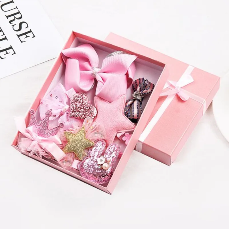 10 шт. шпильки для волос комплект детской моды волосы аксессуар-Бандана и рисунком