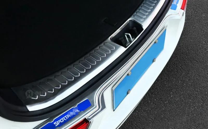 Автомобильный багажник из нержавеющей стали для KIA Sportage R 2015 2016 внутренний и