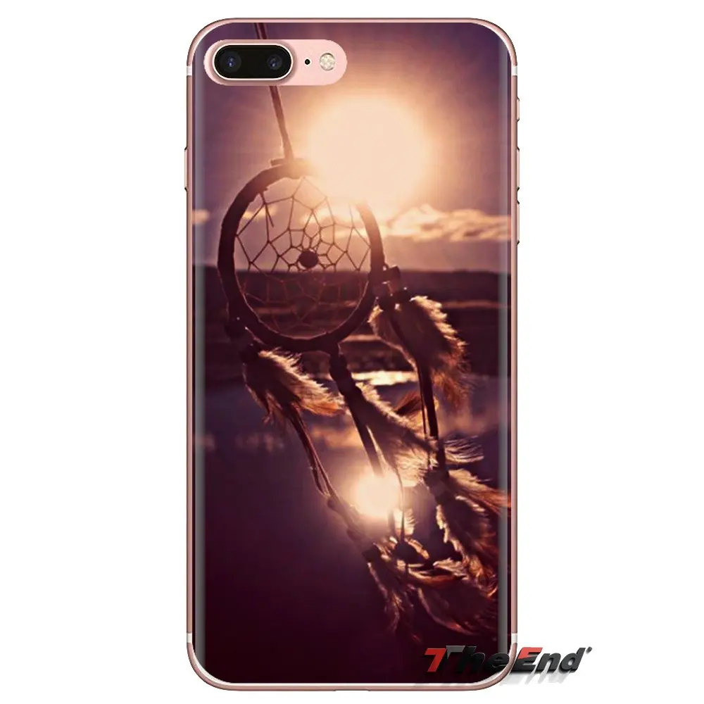 TPU Cases Covers Dream Catcher Good Luck Feather For Sony Xperia Z Z1 Z2 Z3 Z5 compact M2 M4 M5 C4 E3 T3 XA Huawei Mate 7 8 Y3II |