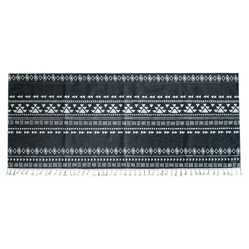 DUNXDECO короткий занавес для кухни, двери, половина Cortinas, современный, Богемия, белый, черный, геометрический, Rideau, украшение комнаты