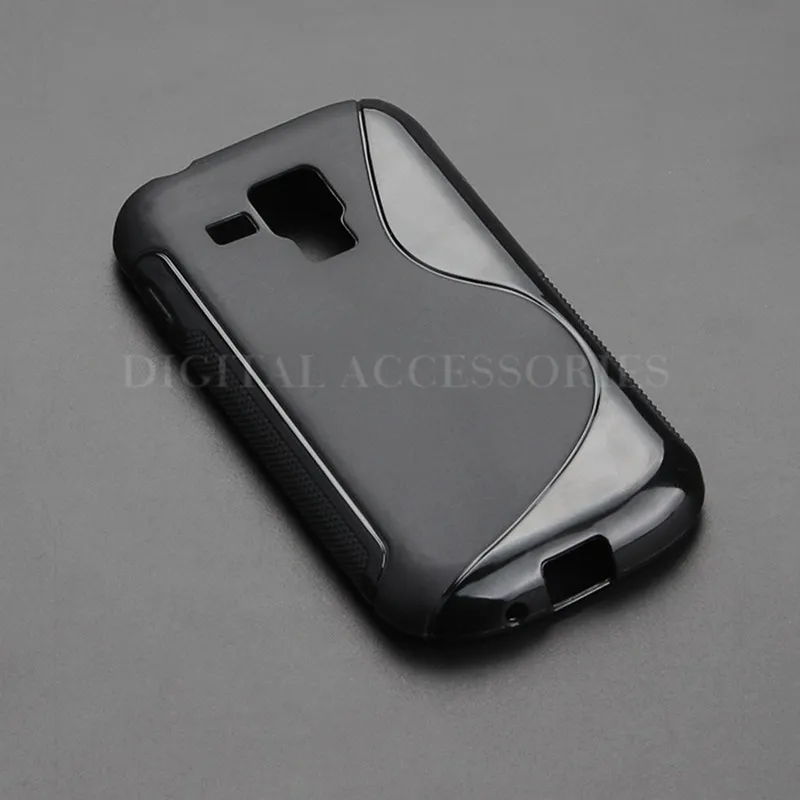 8 Color S-Line Skidding Gel TPU Slim Soft Case Back Cover For Samsung Galaxy S Duos S7562 Trend Plus S7580 S7582 silicone Cases | Мобильные