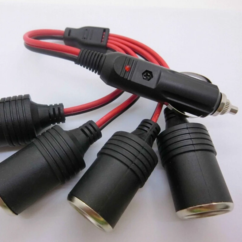 4 сторонний тройной Женский Разъем 120 Вт разъем адаптера питания вход 12 В 24 выход 10