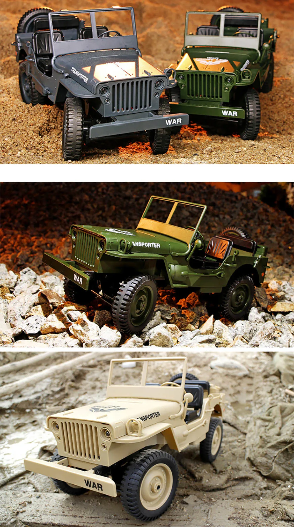 JJRC Q65 4WD RC Машинки Игрушки 2,4G пульт дистанционного управления свет джип четыре колеса внедорожный военный альпинистский автомобиль игрушки Детский подарок