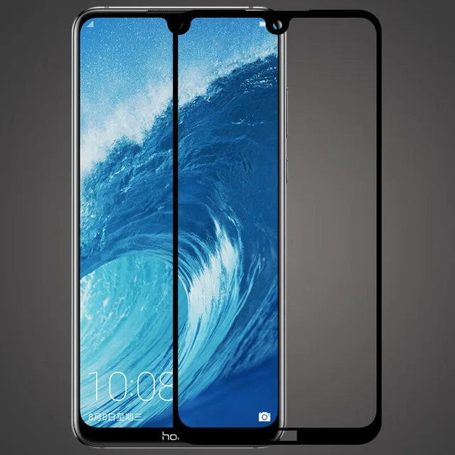 Закаленное стекло с полным покрытием 2 шт. для Huawei Honor 8X Max защита экрана защитная