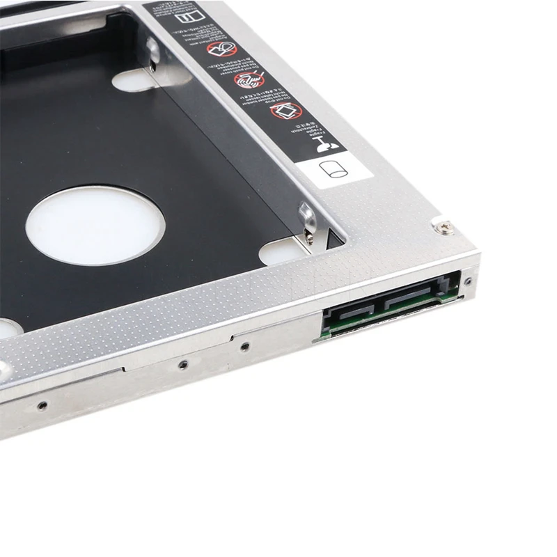 Универсальный 12 7 мм HDD Caddy оптический DVD Bay адаптер алюминиевый 2 5 дюймов SATA SSD