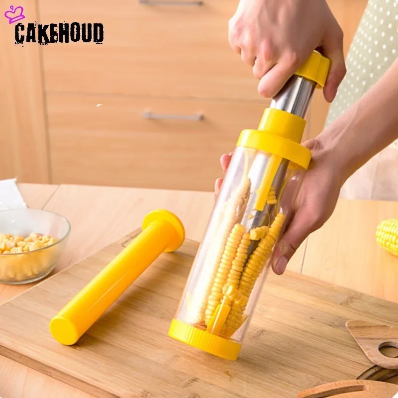 CAKEHOUD Кухня инструменты Кукуруза Овощечистка Нержавеющая сталь зерна кукурузы Сепаратор бытовой кукурузы нож для резки молотилка