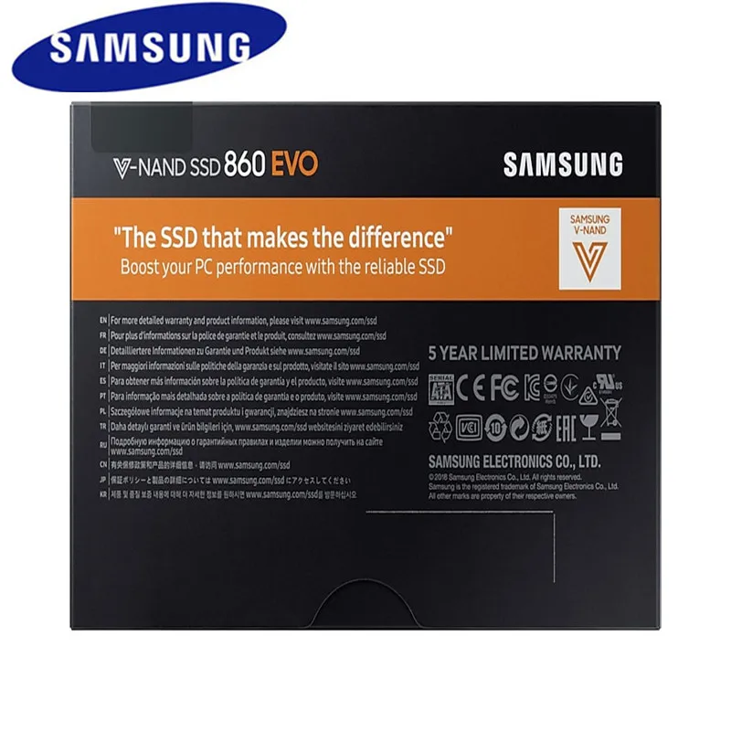 Samsung Ssd Hdd 4 ТБ 860 Evo Внутренний твердотельный диск Жесткий Sataiii для ноутбука