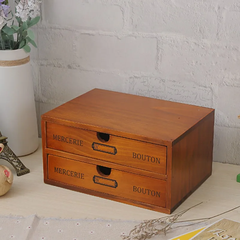 Деревянный винтажный ящик для хранения сокровищ ювелирных изделий Makewp чехол