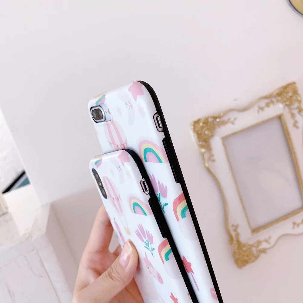 Фантазийный Единорог полная упаковка матовый IMD и Ультратонкий чехол для iphone 6 6s 6p