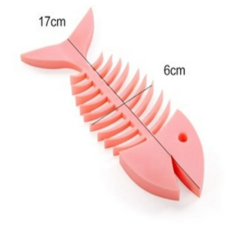 Шт. 1 шт. случайный цвет Творческий рыбья кость форма силиконовая мыльница ванная