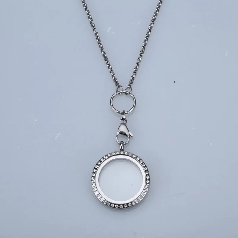 Хит нержавеющая сталь монета коробка для фотографий ожерелье ювелирное изделие