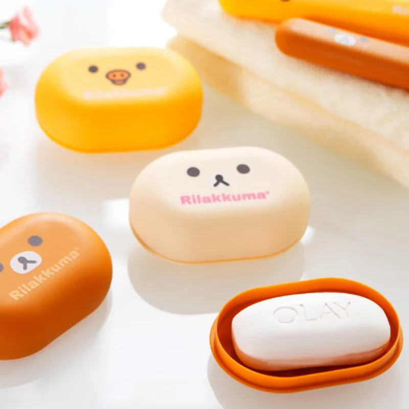 Бесплатная доставка милый мыльница портативная аксессуары для ванной комнаты