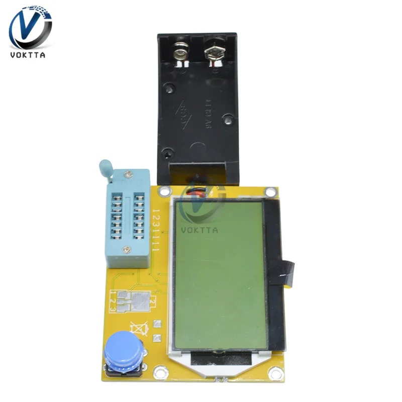 LCR-T4 Mega328 цифровой Транзистор тестер Диод Триод Емкость ESR LCR T4 метр 12864 9 в ЖК-экран для MOSFET/JFET/PNP/NPN