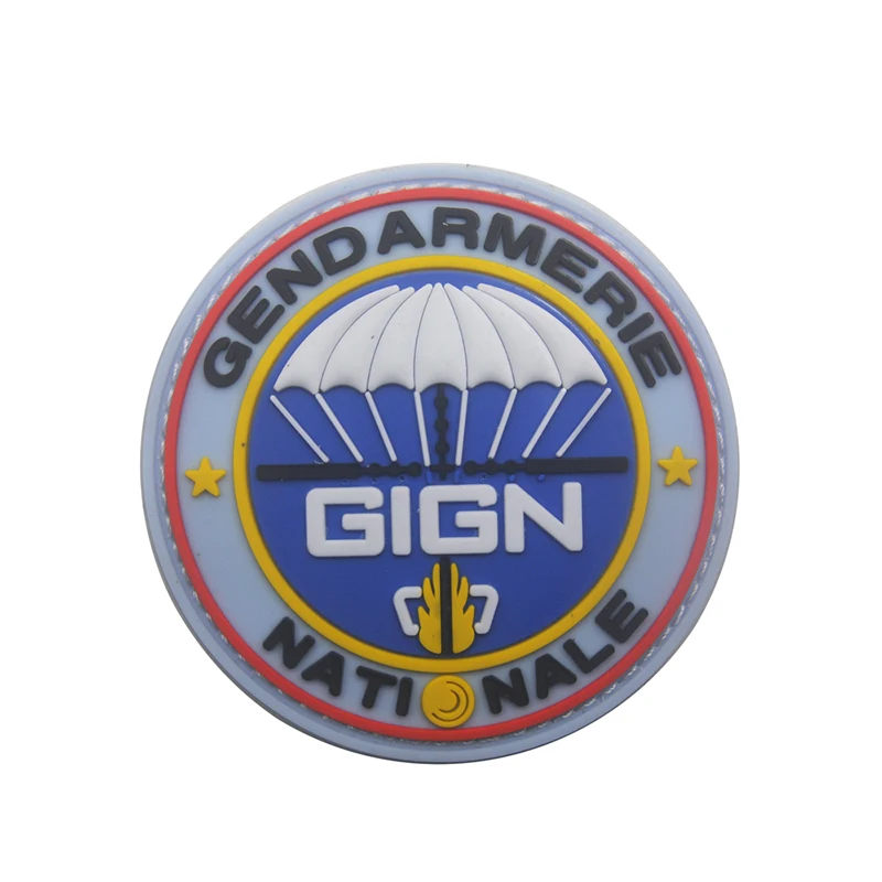 3D итальянский GIGN французский эпоксидный ПВХ патч для сохранения боевого духа патч тактическая Боевая аппликация значок резиновый вышитый значок