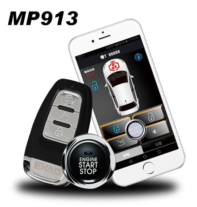 Для Toyota Sienna 2008 Авто дистанционный запуск Автомобильная сигнализация PKE кнопка с