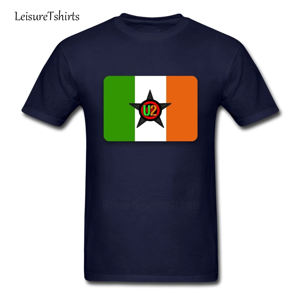 Ireland National Flag/футболка U2 Мужские Классные Футболки с круглым вырезом и короткими