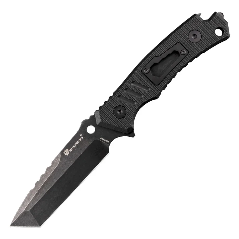 T HX OUTDOORS Fixed Blade Knife Hunting Knives 58Hrc, 7cr17mov Steel Survival knife Essential tool For Man Gift Knife Dropshipping - Color: T