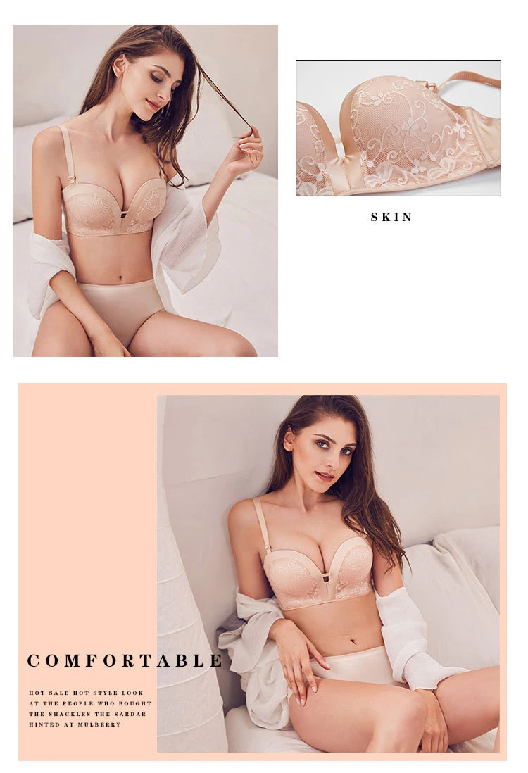 Jerrinut бюстгальтер без бретелек Sexy Кружева Push Up Bralette бюстгальтеры для Для женщин нижнее белье Свадебные невидимый бюстгальтер Femme косточек BH бюстгалтерженское бельебюстгальтербелье женскоенижнее белье жен
