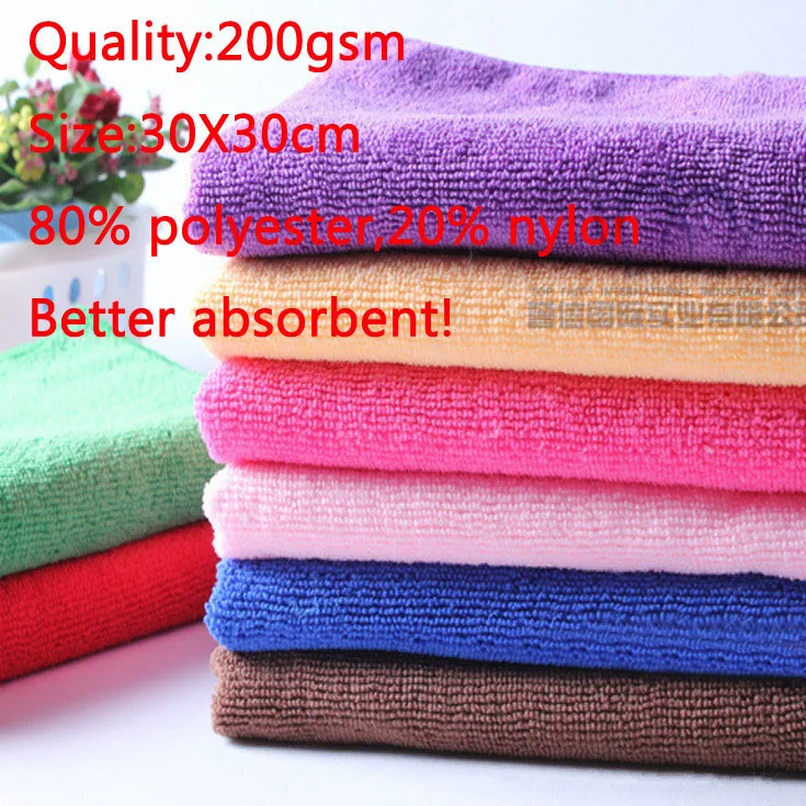 Высшее признание. Полотенца для мытья автомобиля 100 шт./лот 30*30 см полотенце из