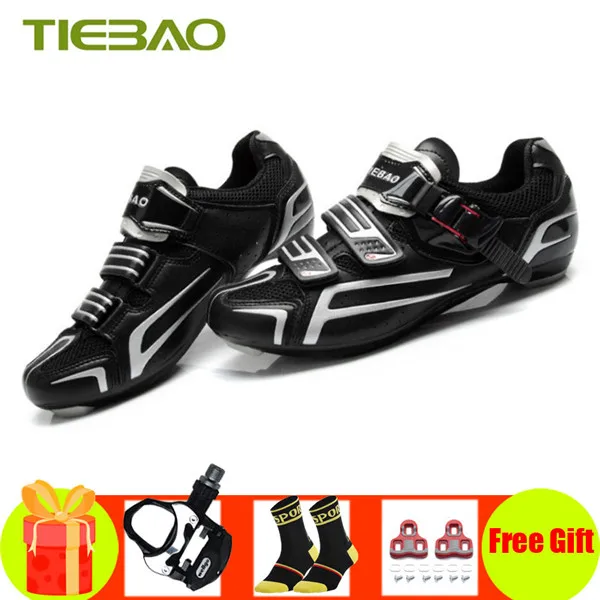 pedals for 1268 B Tiebao/Обувь для велоспорта; sapatilha ciclismo; самозакрывающиеся дышащие дорожные кроссовки для мужчин и женщин; zapatillas ciclismo carretera - Цвет: pedals for 1268 B