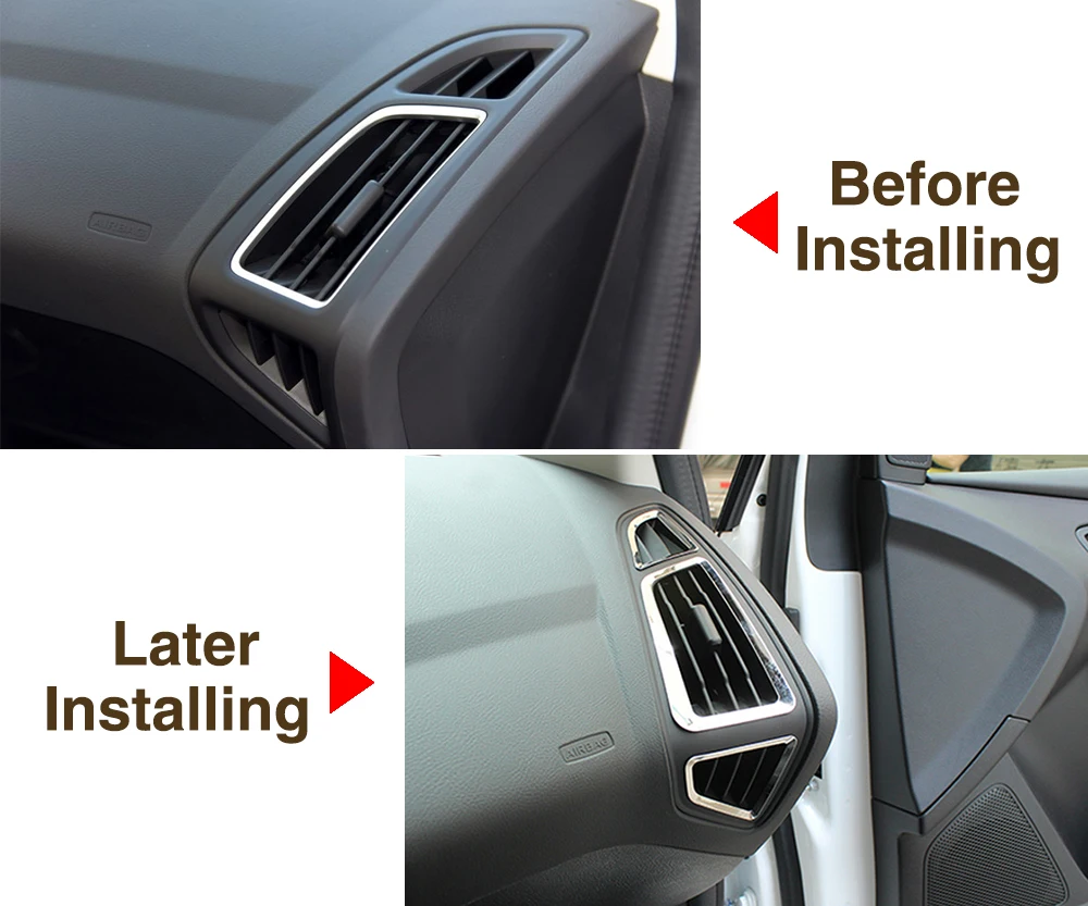 Новинка 2016! ABS хромированные аксессуары для отделки салона декоративное кольцо 6