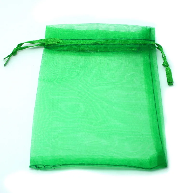 green Упаковка и дисплей ювелирных изделий 10 шт./партия Organza Сумки Из Органзы 13X18 см 15X20 см 17X23 см 20X30 см подарочные пакеты и пакеты, упаковочные пакеты DIY - Цвет: green