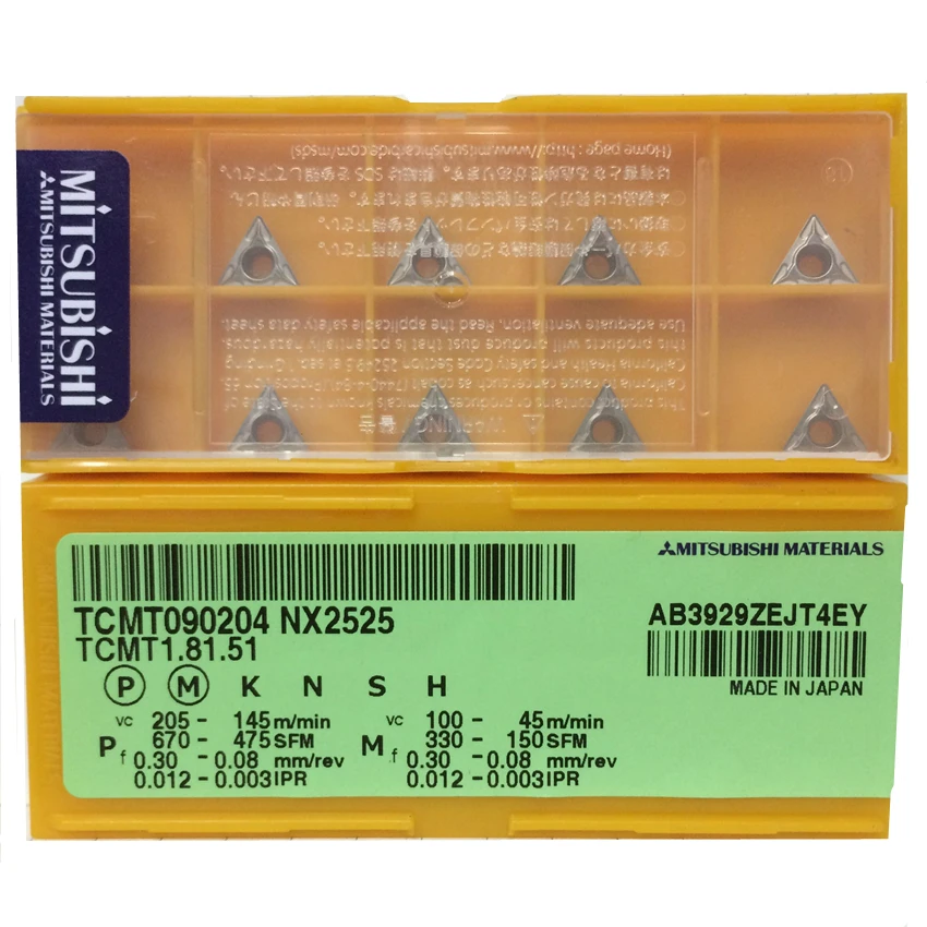 TCMT090204 NX2525 TCMT1.81.51 10 шт./кор. карбдная вставка|Токарный инструмент| |