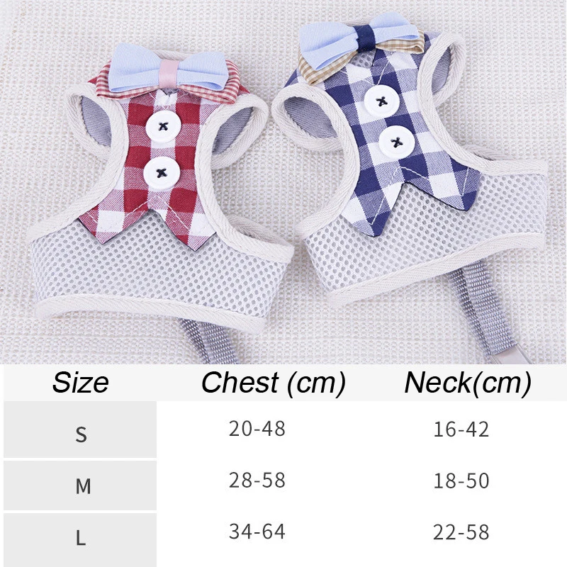 Дышащий комплект для кошек и поводков сетчатый жилет щенка котенка регулируемый