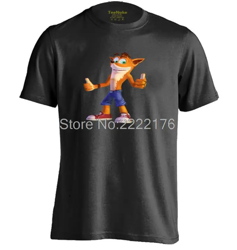 Современные Crash Bandicoot мужские и женские прекрасный мультфильм футболка|t shirt|crash