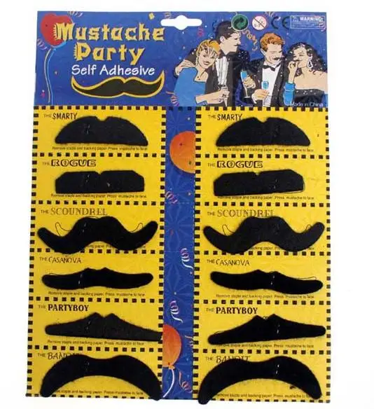 

Fancy Dress Mustache Beard Halloween Christmas Cosplay Costume Stage Hen Night Party Photobooth Whisker Festive Holiday gift