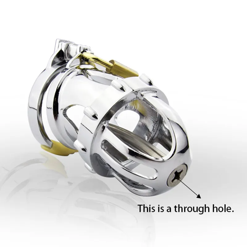 Нержавеющая сталь Мужской Целомудрие устройства клетка целомудрия для пениса