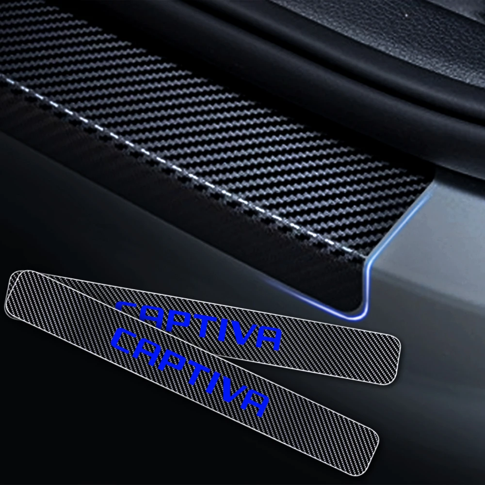 Для Chevrolet CAPTIVA 4D углеродного волокна стикер автомобиля порога Накладка