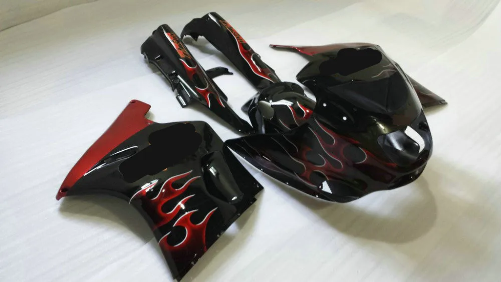 Комплект обтекателей с двойным пламенем для KAWASAKI Ninja ZZR11001993 2001 2003 ZX-11 ZZR1100D 93 01 02 03