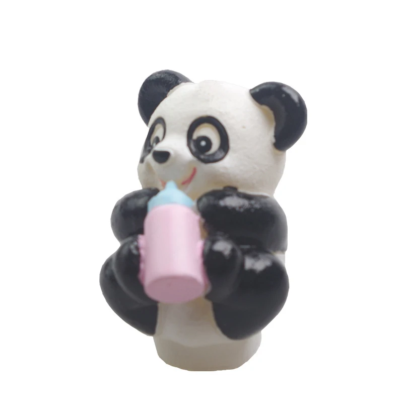 New 3D Baby panda with feeding bottle shaped silicone mold for soap candle 2Unit/lot | Дом и сад
