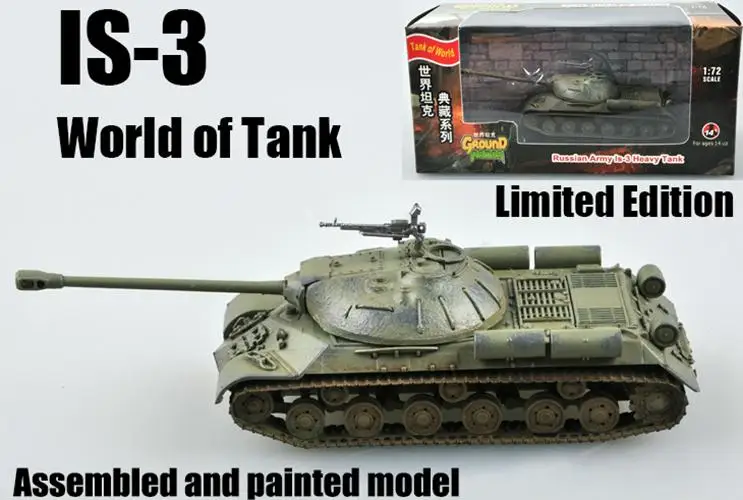 Русскоязычная версия IS-3 Сталин Танк Мира Ограниченная серия 1: 72 без литья под